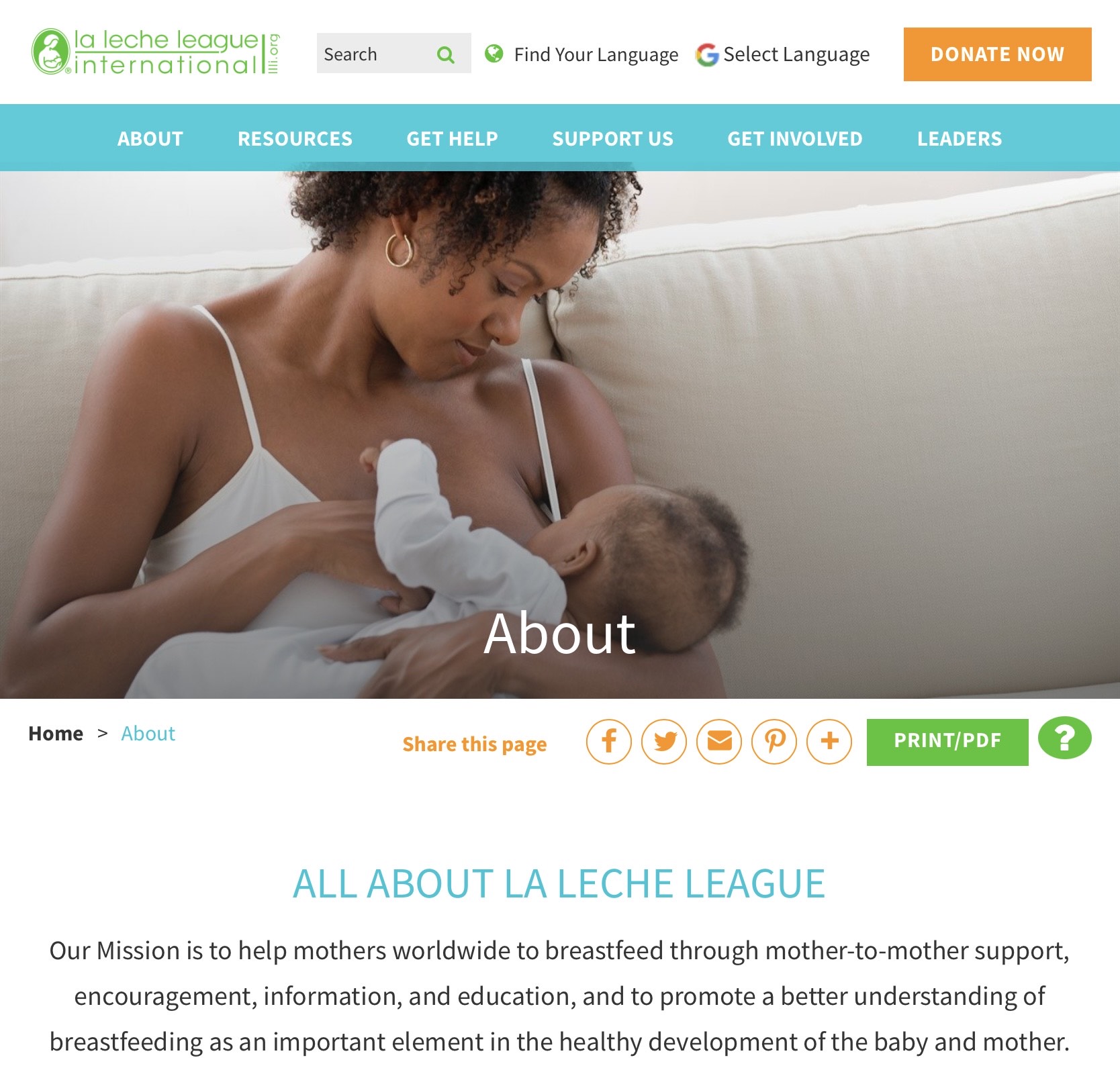 La Leche League International - Breastfeeding Support