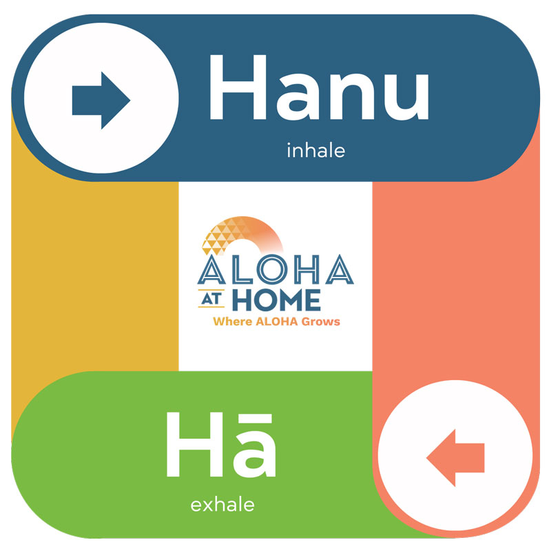 Aloha at Home - Hanu Hā Breathe sticker